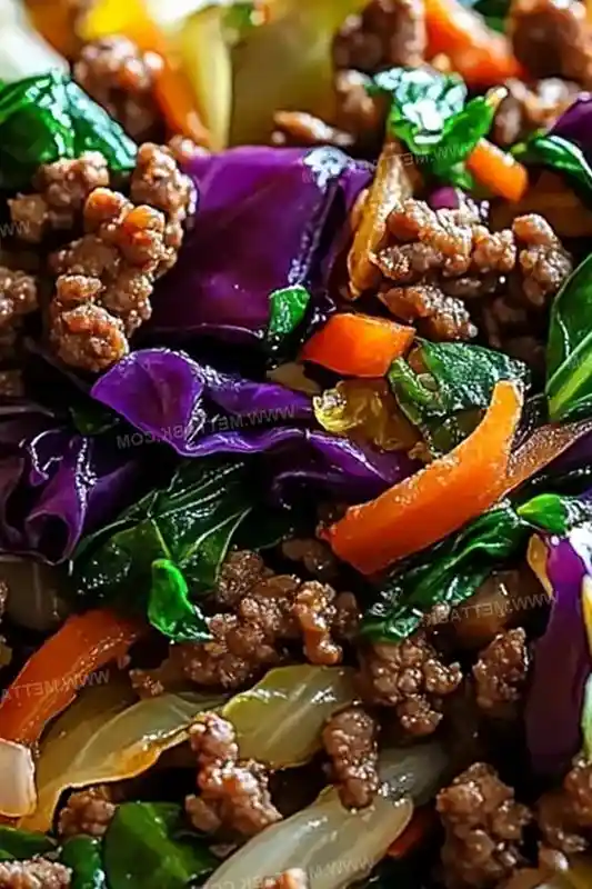 Savory Ground Beef and Cabbage Stir-Fry 3 Savory Ground Beef and Cabbage Stir-Fry