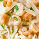 Skinny Shrimp Fettuccine Alfredo 4 Skinny Shrimp Fettuccine Alfredo
