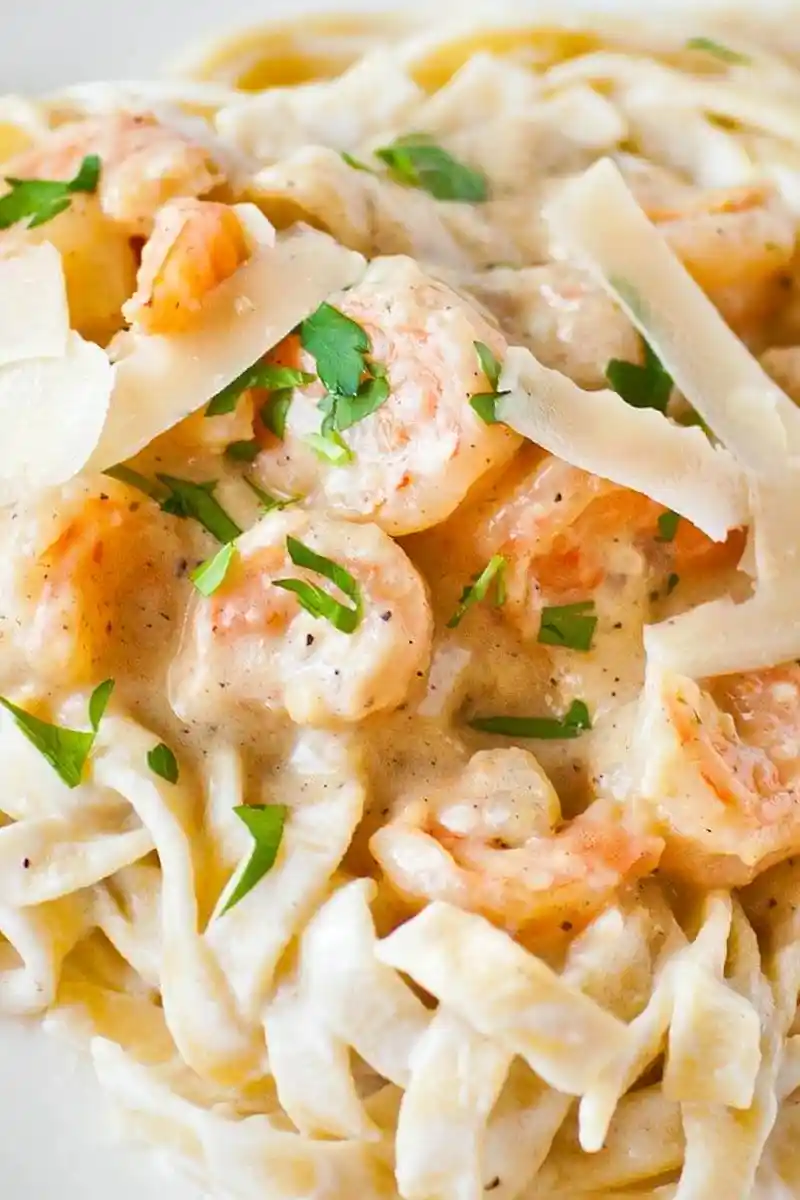 Skinny Shrimp Fettuccine Alfredo 3 Skinny Shrimp Fettuccine Alfredo